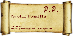 Parotzi Pompilla névjegykártya